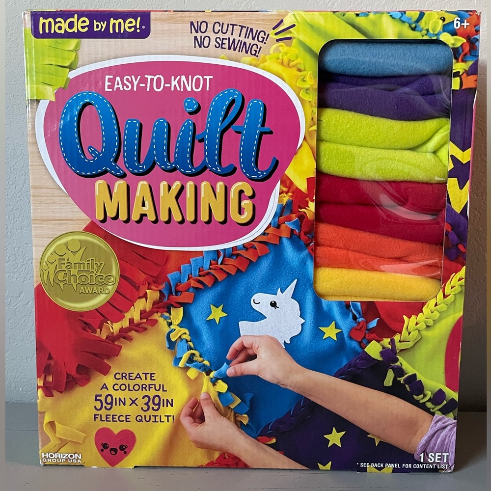 No Sew Easy-to-knot quilt making kit *NIB*